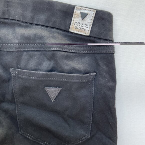 Guess Women’s Jegging Fit Black Skinny Jeans Zipper Legs Size 26 - Picture 16 of 16